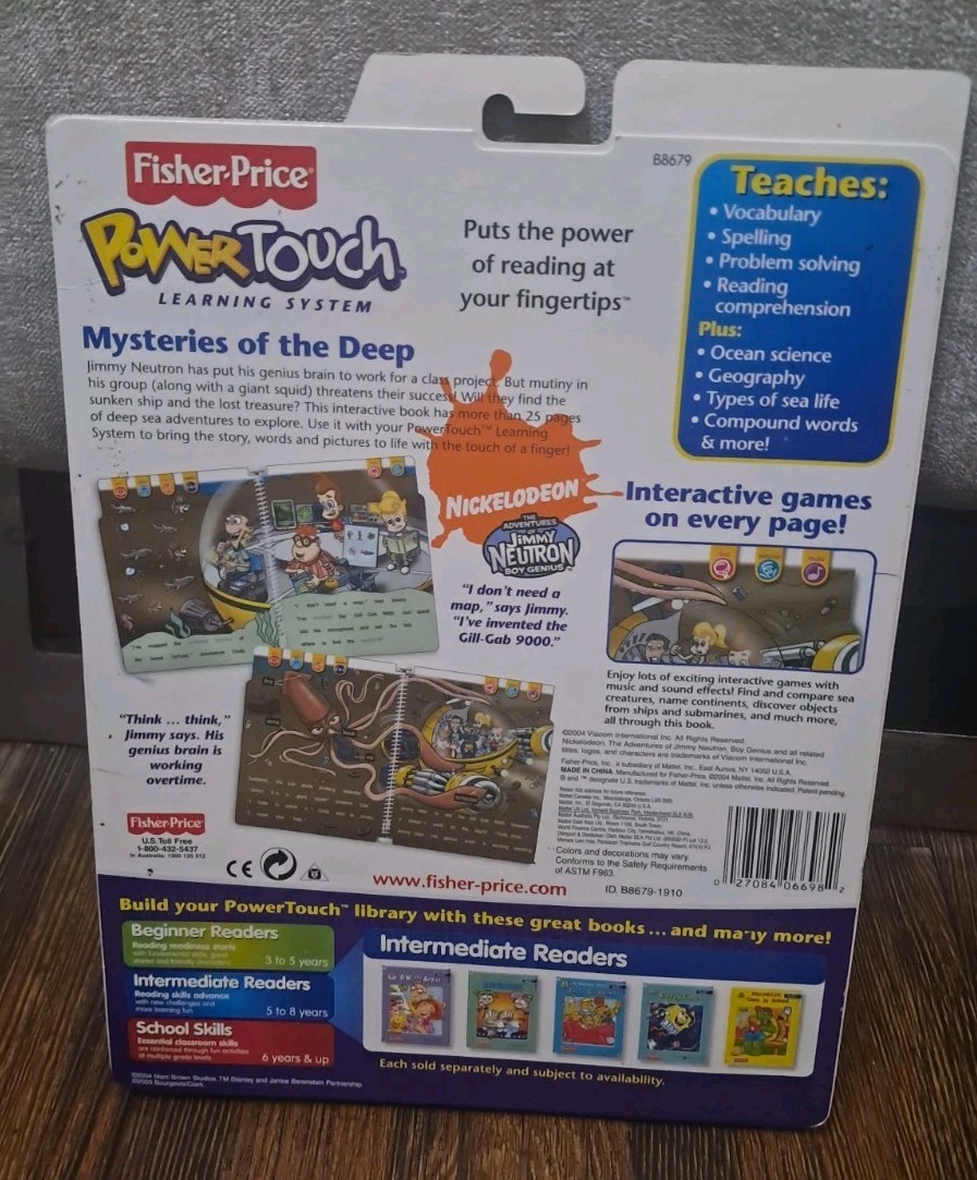 Fisher-Price Power Touch Book & Cartridge D.W The ARTIST