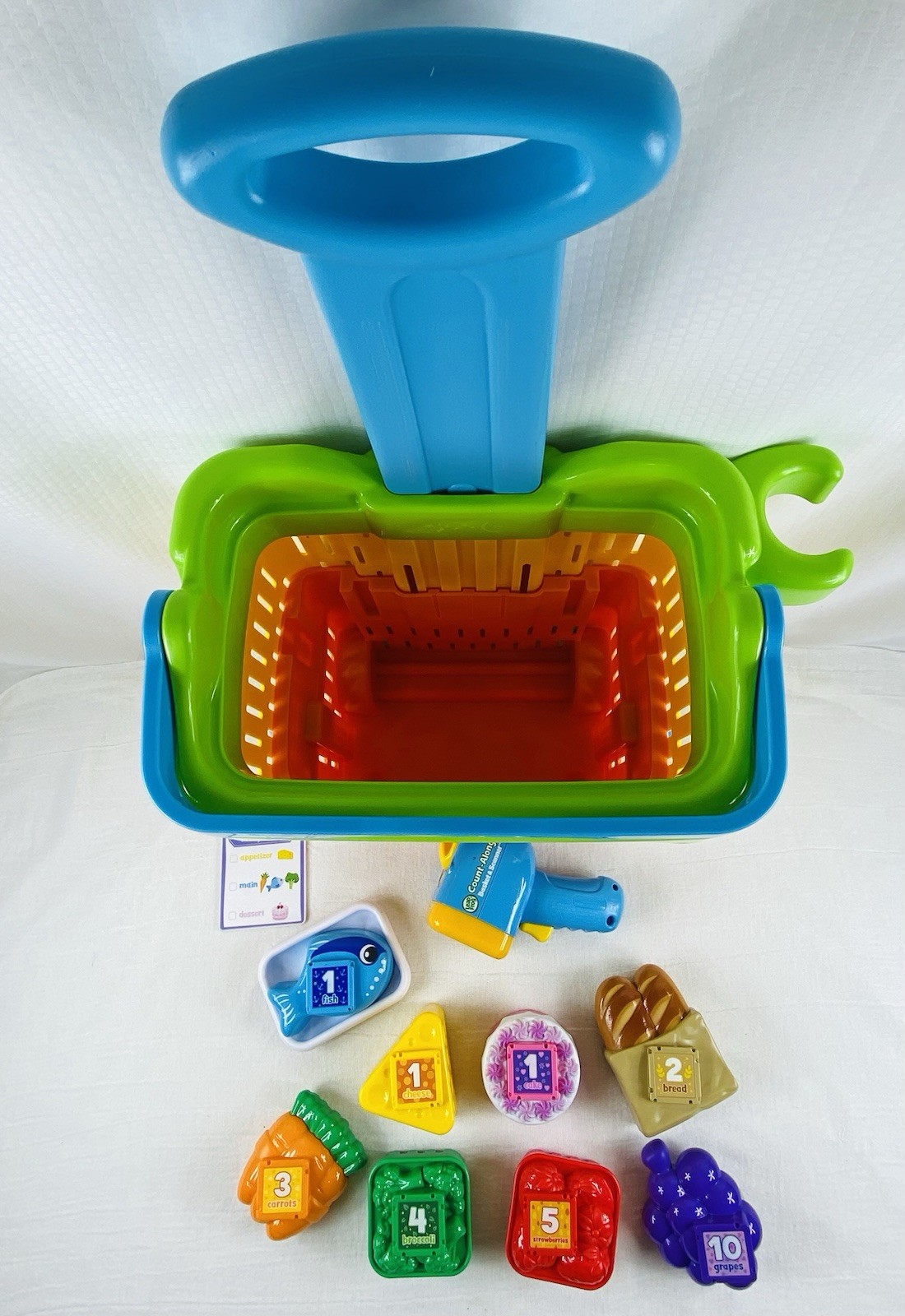 Leapfrog Count Along Basket and Scanner with Food Pieces and Shopping Lists