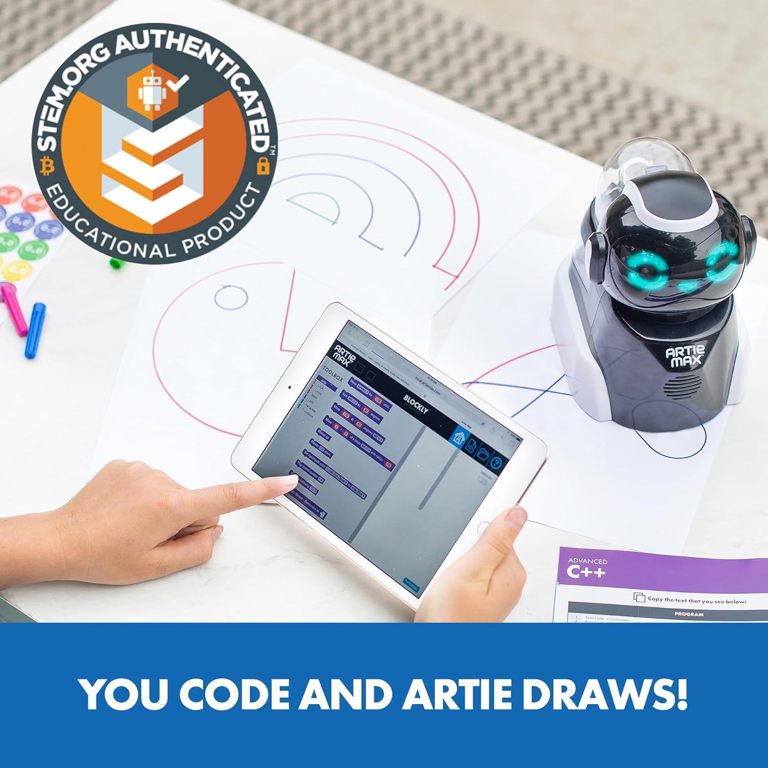 Artie Max the Coding & Drawing Robot – STEM Robot Toys & Coding for Kids, Learn