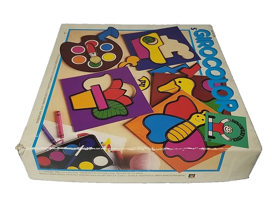 COMPLETE 1986 Discovery Toys GIROCOLOR #229 Color Recognition, Visual Perception