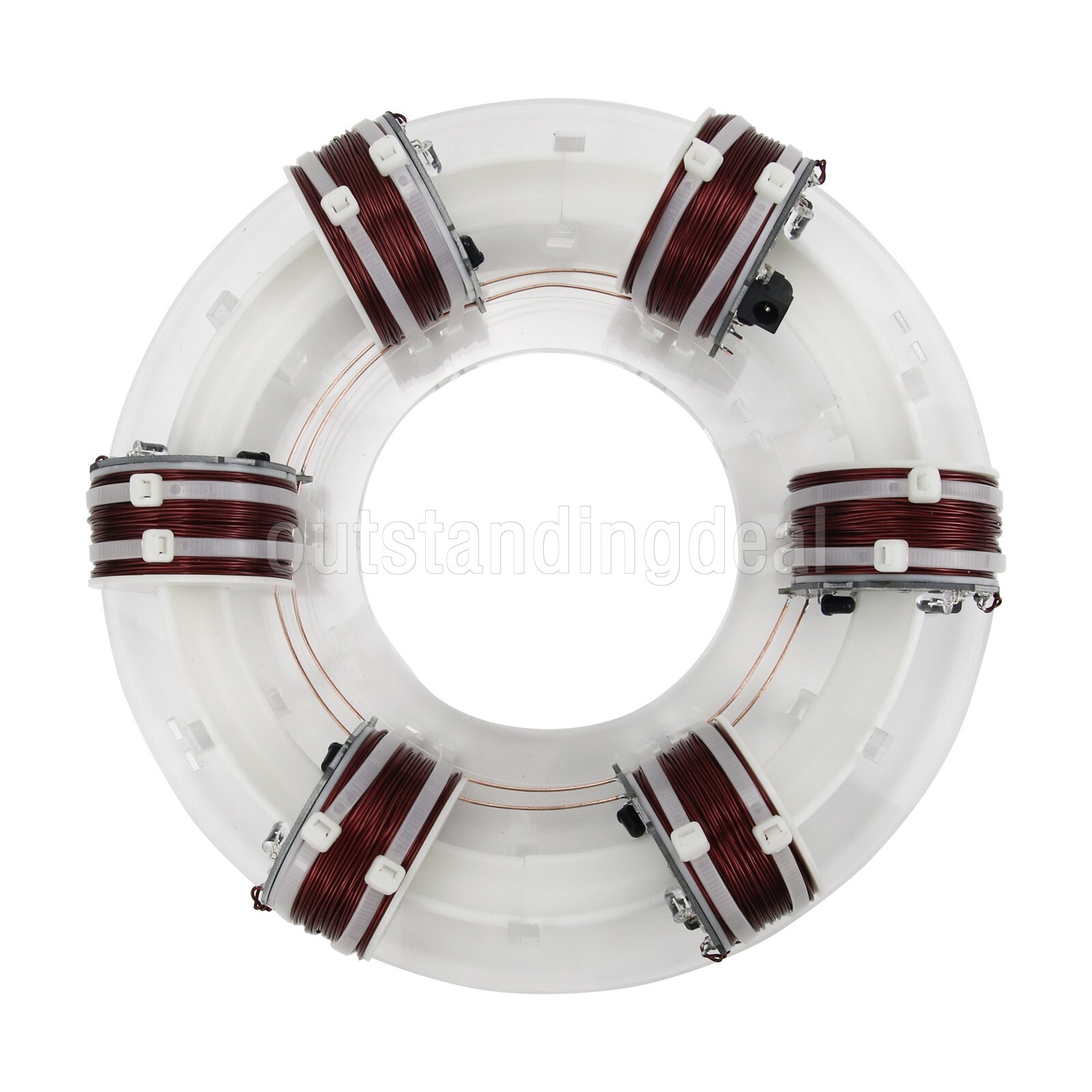 Ring Accelerator 6-Coil Version Unassembled Magnet Scientific Experiment Toy Kit