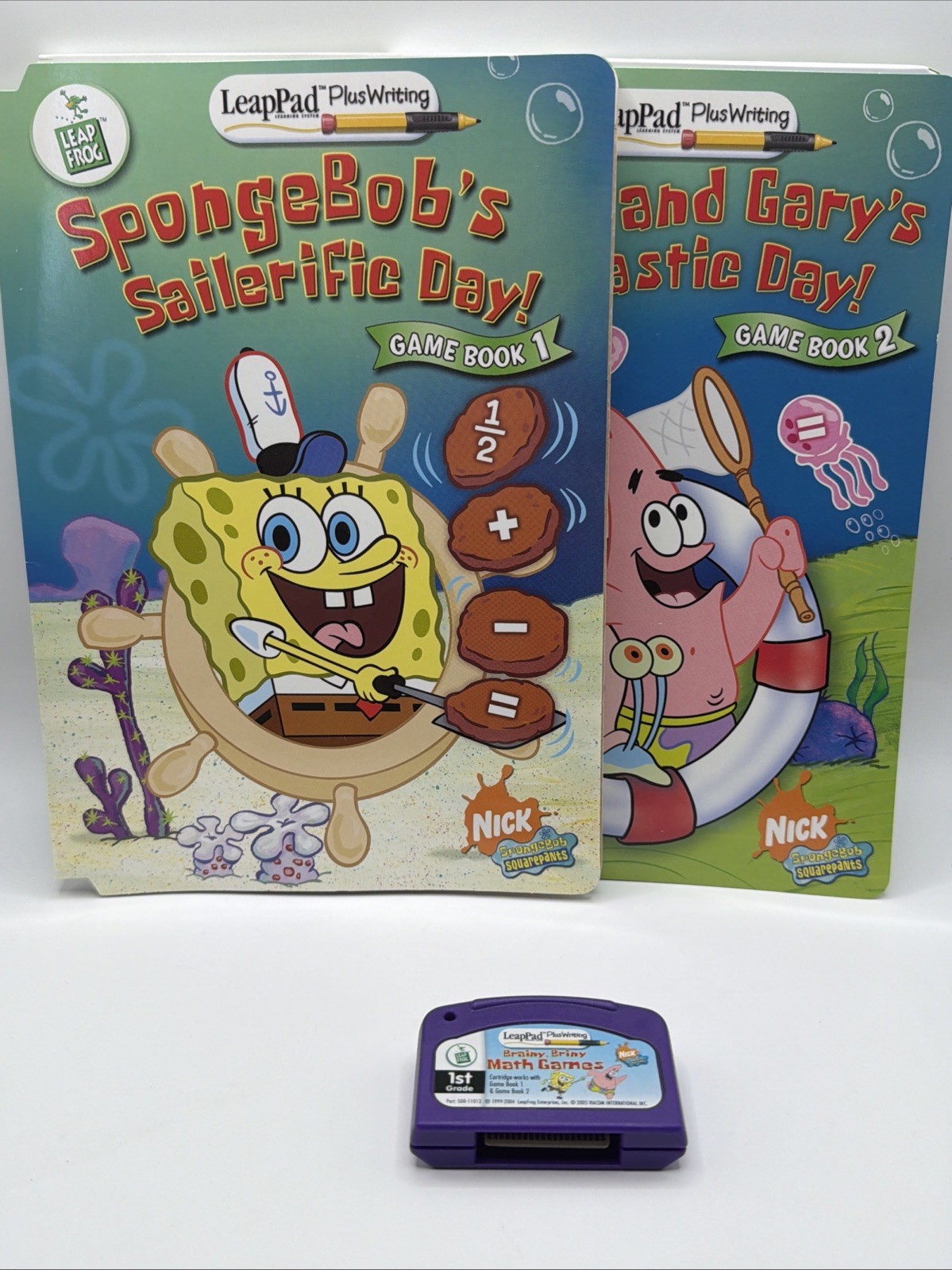 LeapPad Plus Writing Patrick and Gary’s Kelptastic Day Game Book 1&2 +Cartridge