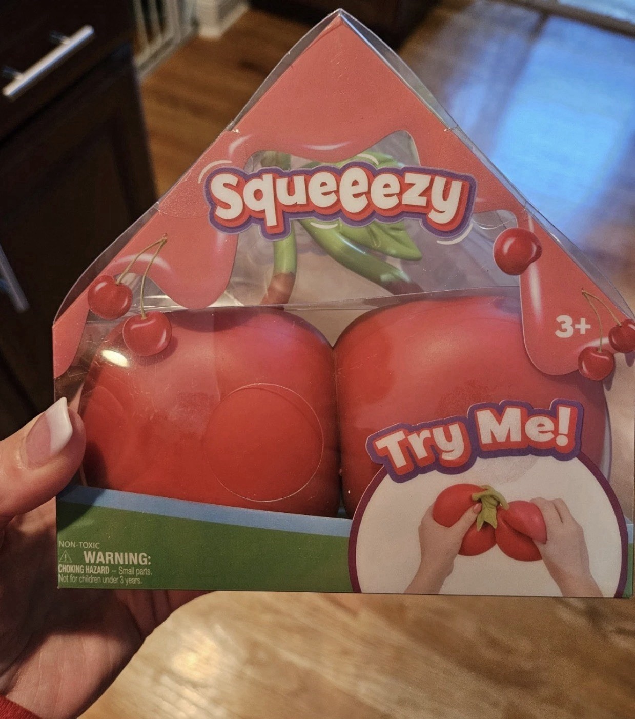 Squeeezy Squishy Sunny Days Toymendous Cherries JUMBO Squeeze Toy Rare Viral