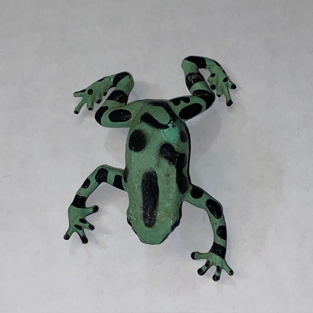 Safari Ltd POISON DART FROG Green & Black 1990 Animal Figure