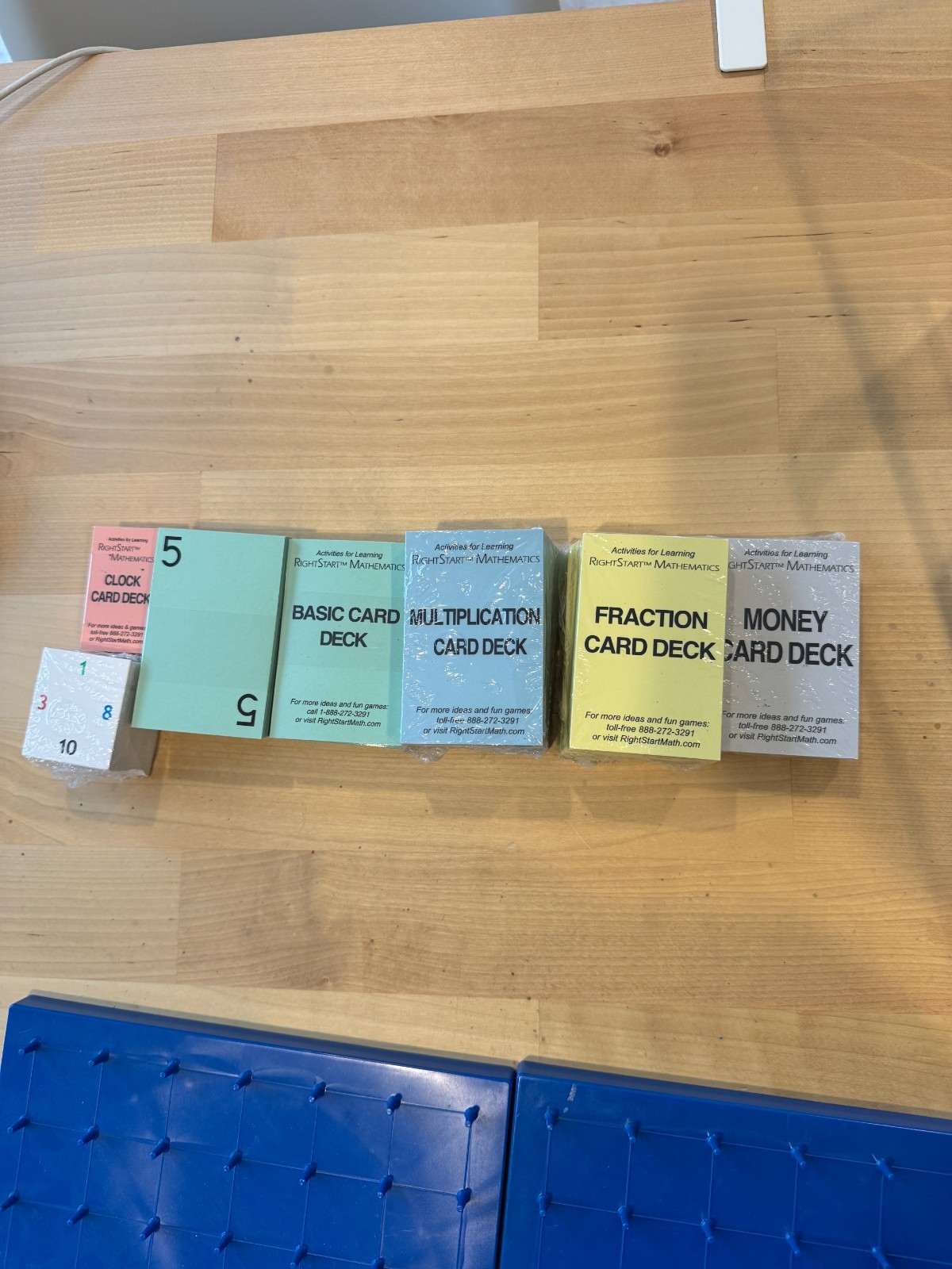 RightStart Math Card Games Set + BONUS Manipulatives