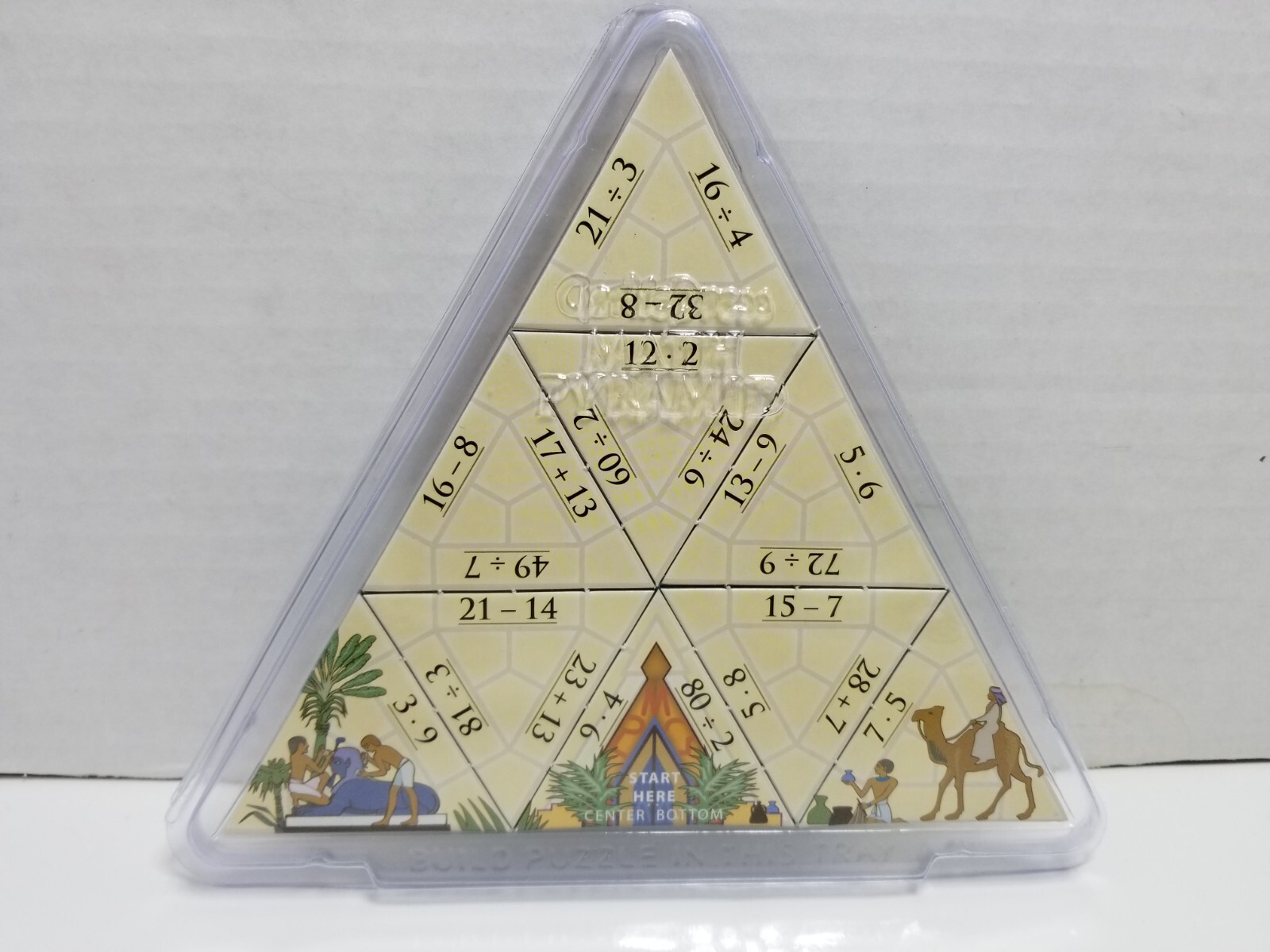 Math Pyramid Educational Puzzles Logic Skill Development Garlic Press Complete