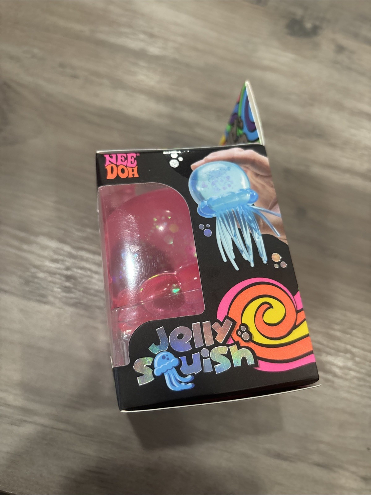 Nee Doh Jelly Squish Pink NIB Hard To Find