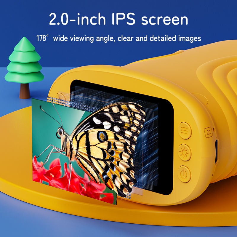 1000X Digital Portable Microscope for Kids with 2.0″ IPS Screen Mini Pocket STEM