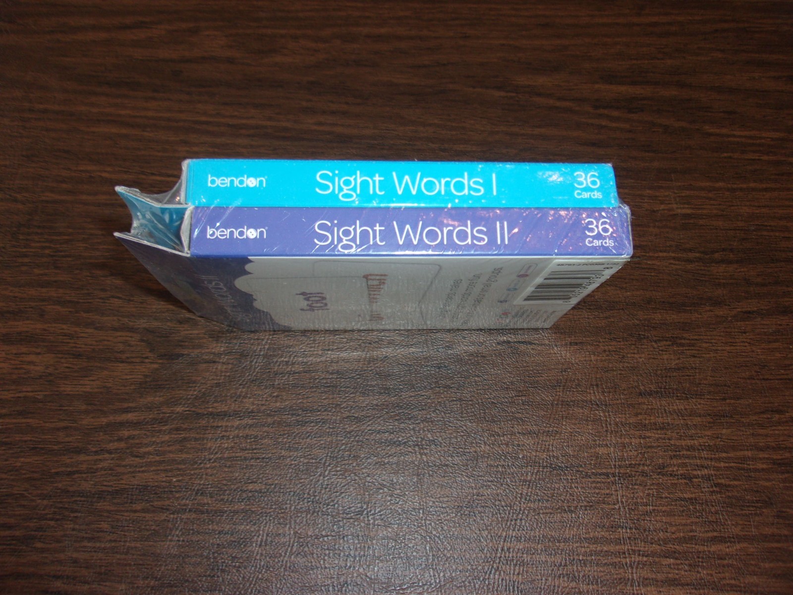 New Sight Words 1 & 2 Bendon English 36 Card Pack Flash Cards Set of 2