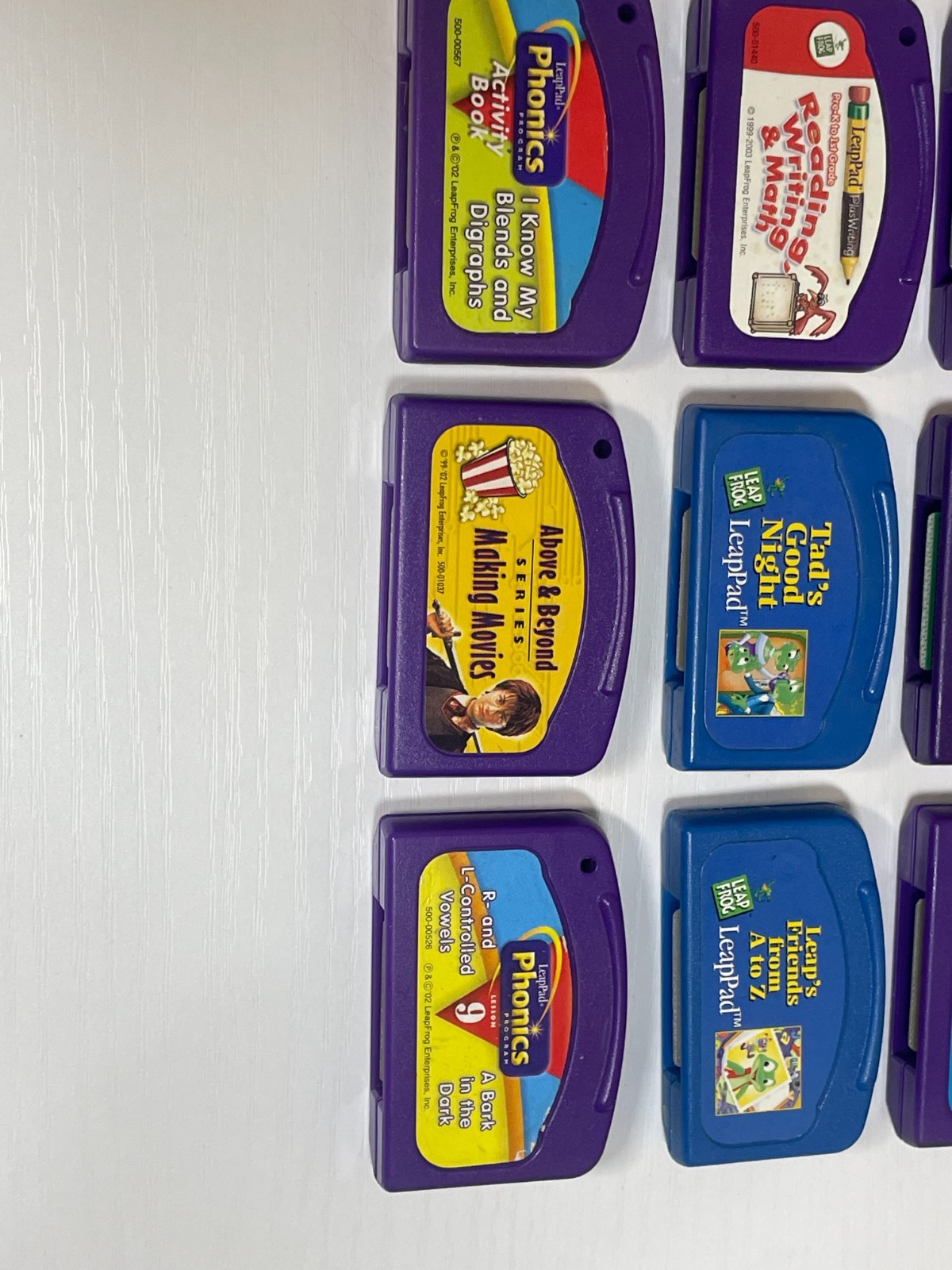 LeapFrog LeapPad Cartridge Lot 12 Pooh Shrek 2 Superman Scooby Spongebob