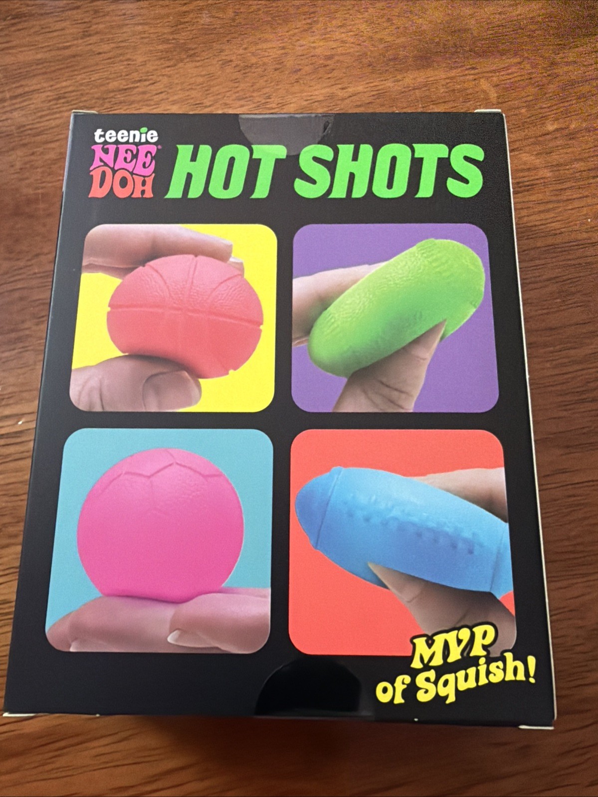 NeeDoh Teenie Hot Shots [Baseball, Soccer, Football, Basketball] New In Box