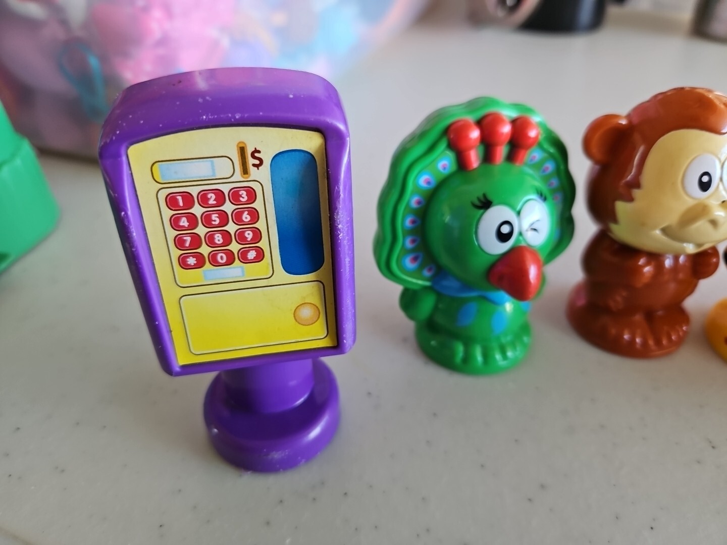 Vtech Smartville Alphabet Animal Replacement Interactive Plastic Figures 7 Lot