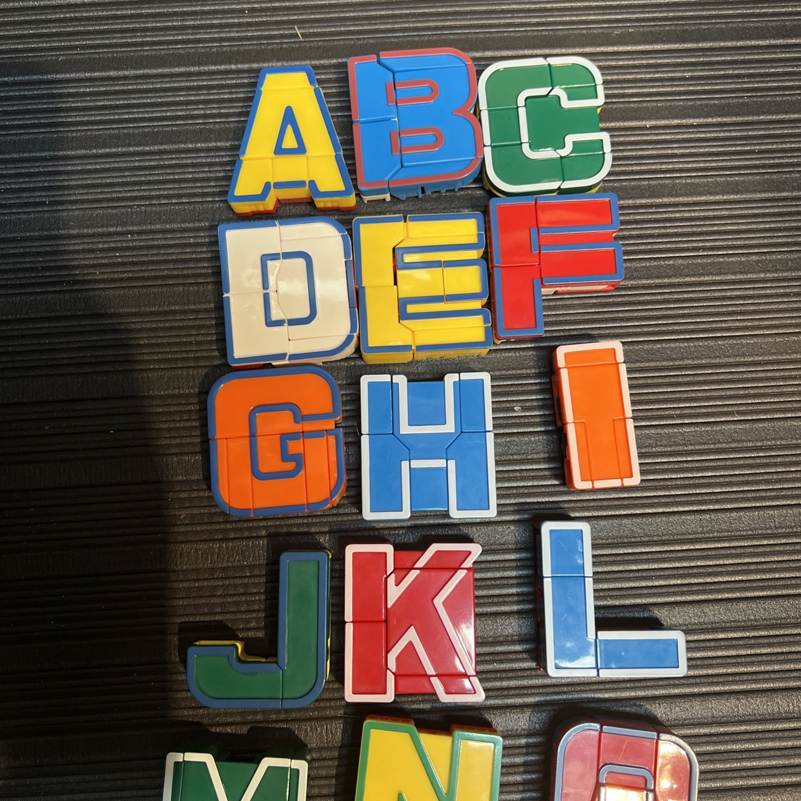 ALPHA BOTS Alphabet Robot Transforming Figures Complete Set of 26