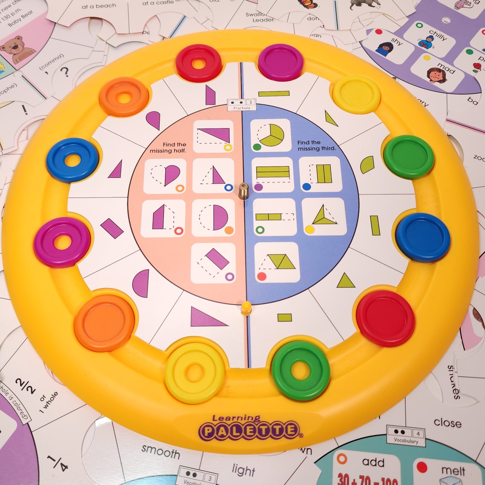 Learning Palette Base Vocab Capitalization Puctuation Reading Comp Fractions