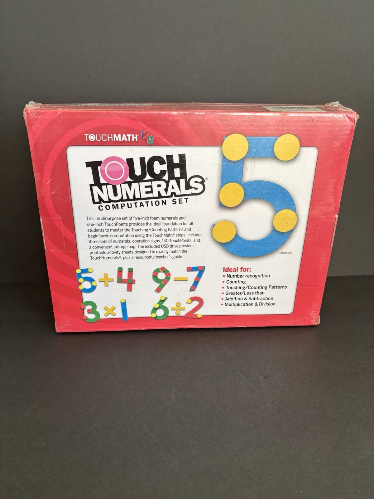 TouchMath TouchNumerals Computation Set TM2102 Ages 3+ 3-4 Years 4-7