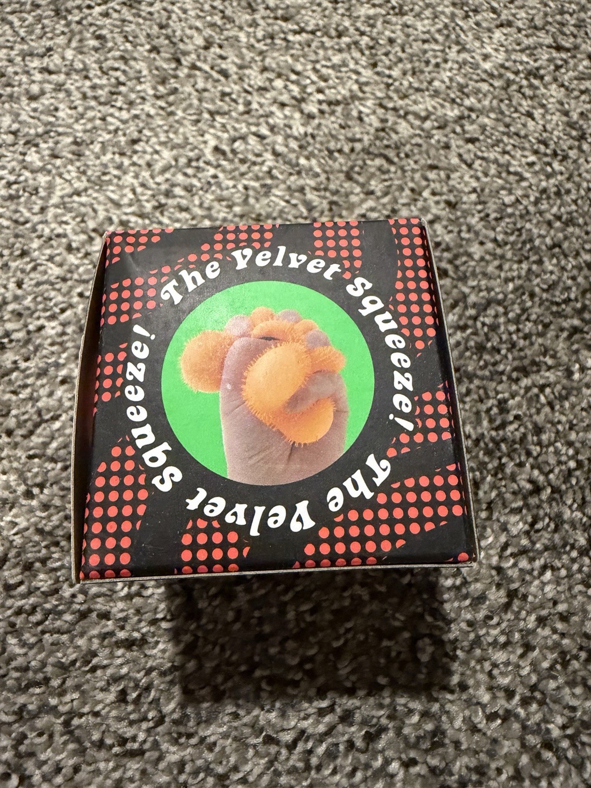 ORANGE Needoh FUZZ BALL WONDER WAVES Nee Doh Squish Stress Ball NEE-DOH Fuzzball