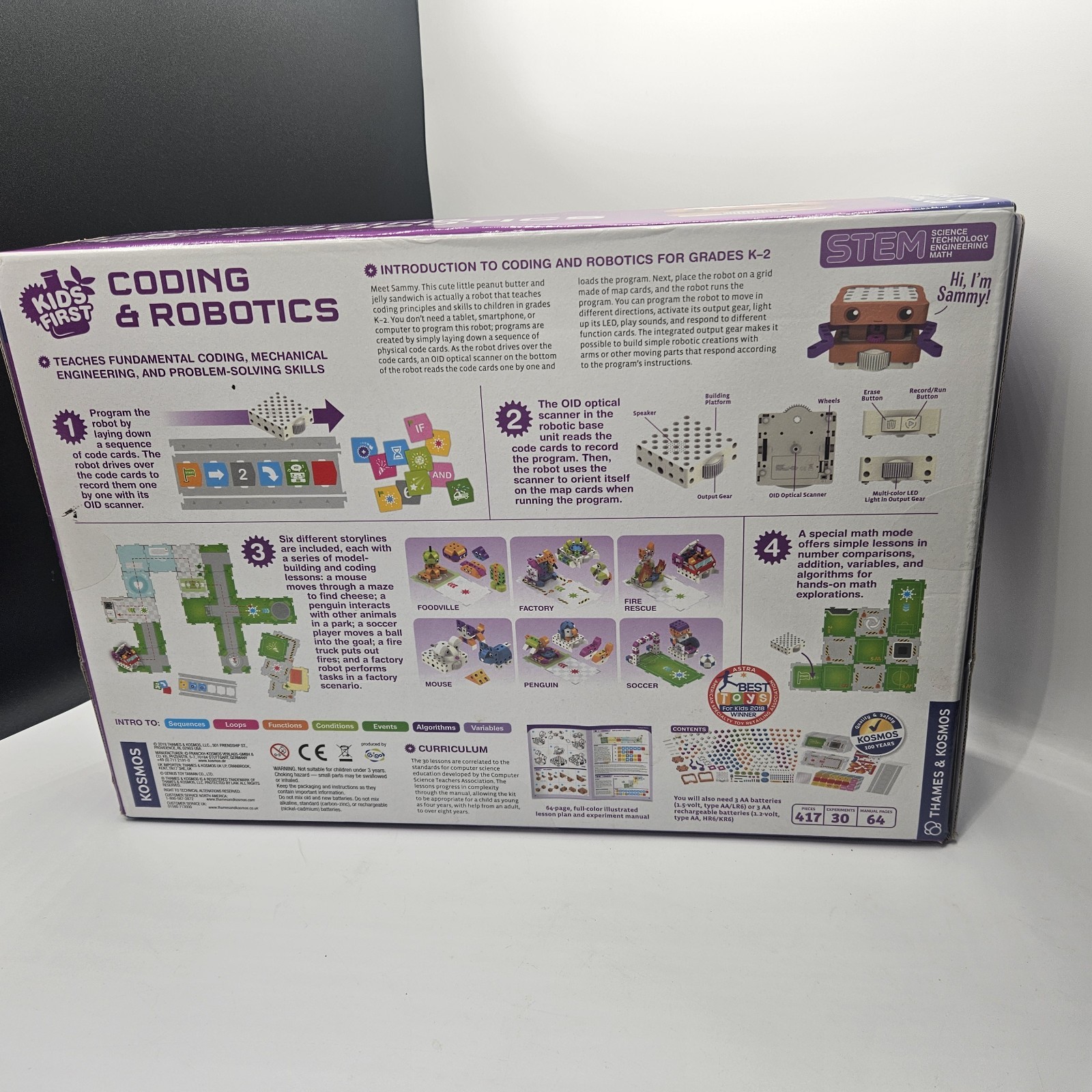 First Kids STEM Robotics & Hands-On Coding kit for Ages 4-8, Thames Kosmos NEW