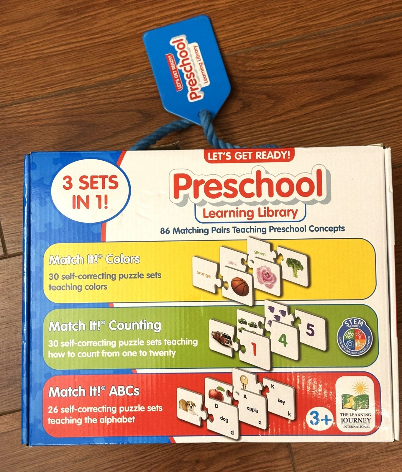 The Learning Journey Preschool Learning Library Match It! 3-in-1 Games Reading
