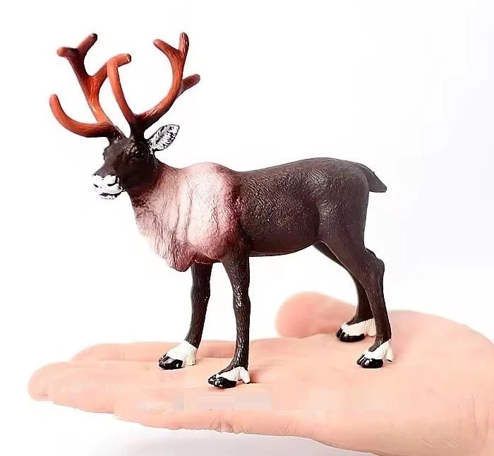 Reindeer Deer Animal Figure Toy PVC Doll Small Figurine Birthday Gifts