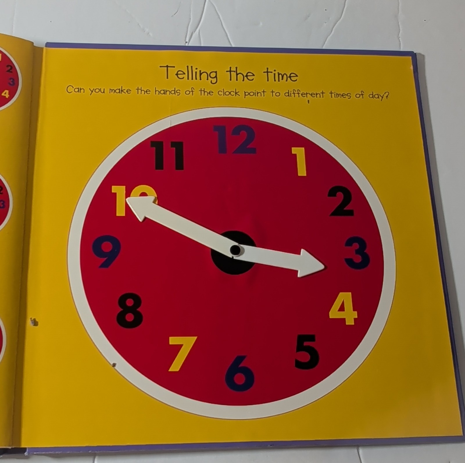 Priddy Bicknell Lift-the-Flap Time Book with Teaching Clock for Ages 1-4 Years