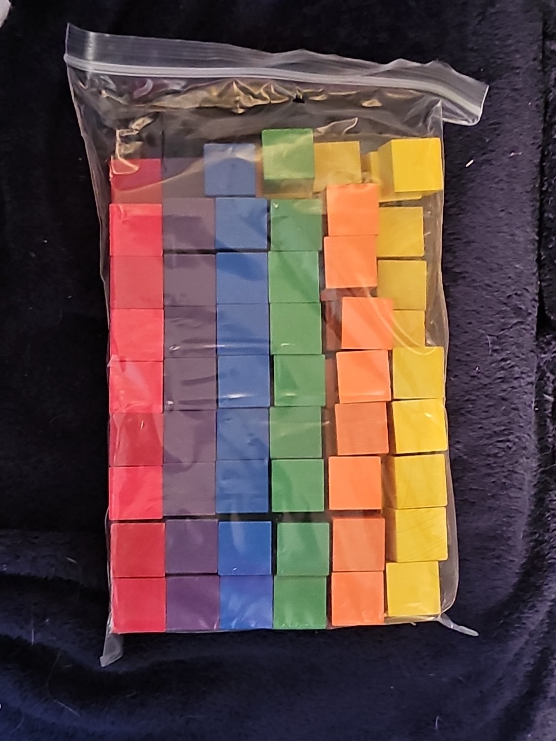 McGraw Hill 1″ Wooden Cubes Square 6 Color Blocks Math 102 Piece Toy Educational