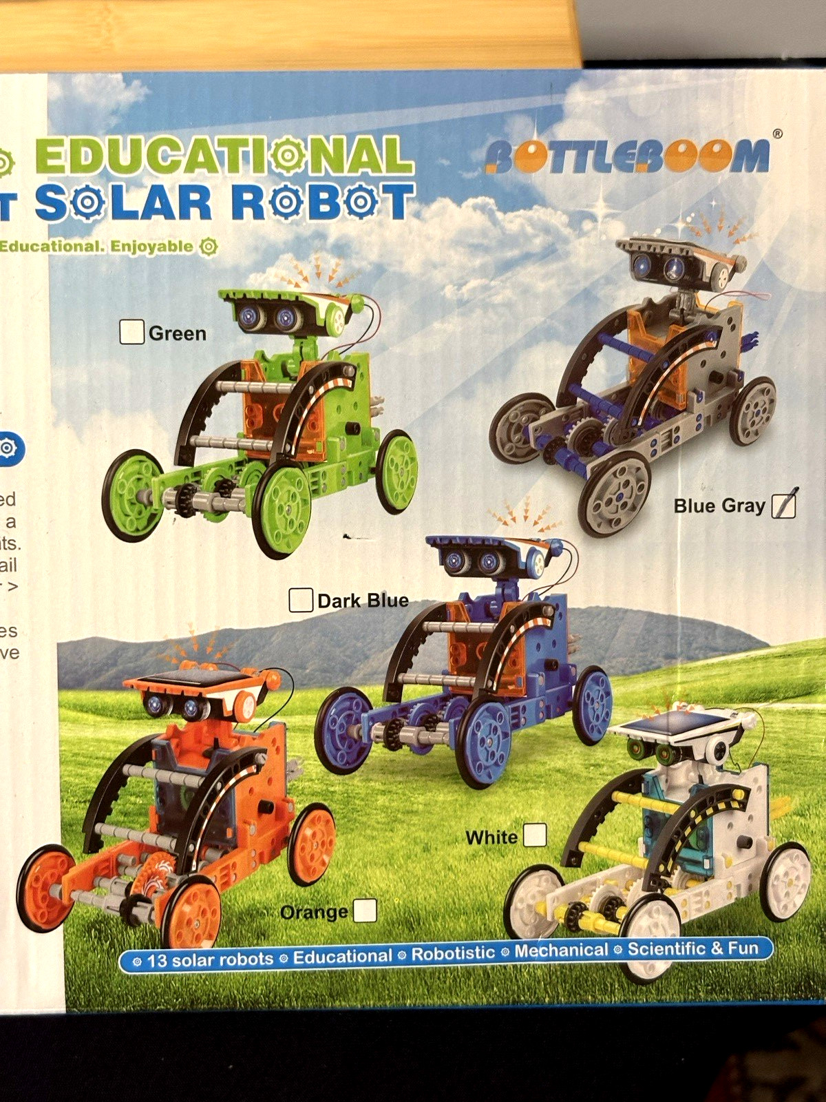 13-in-1 Solar Robot STEM Kit for Kids Ages 8-12, Science & Robotics Building Toy