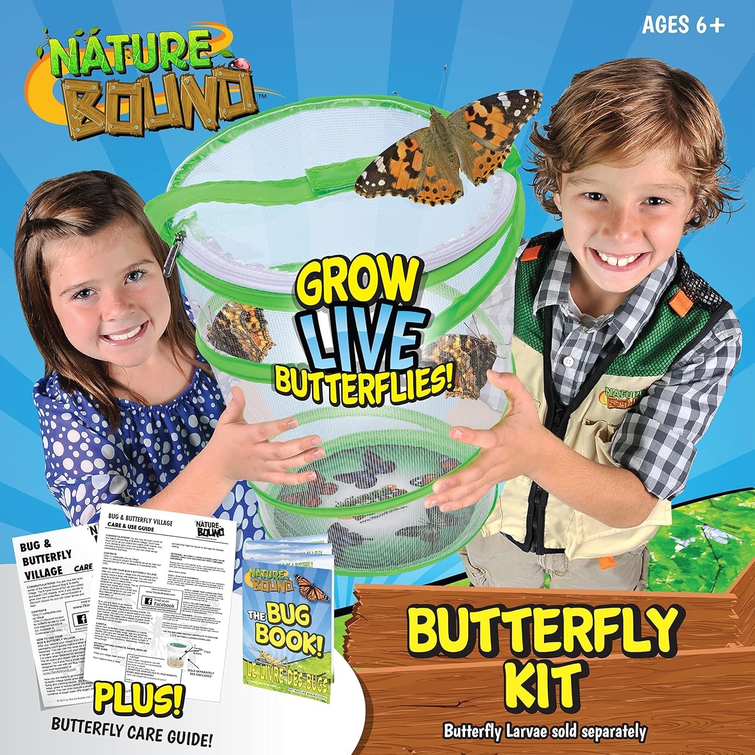 Butterfly Growing Kit – Live Caterpillar to Butterfly Project for Kids – Incl…