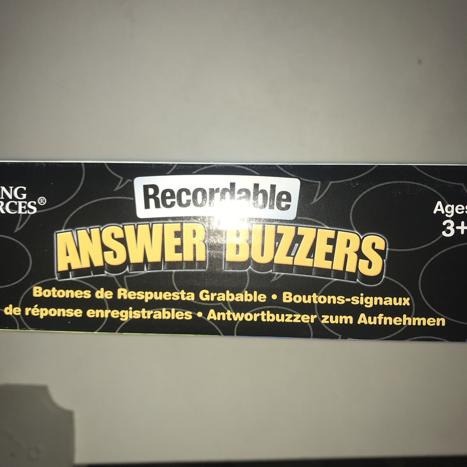 4 Boxes New Learning Resources Recordable Answer Buzzers (16) Subject: Learning