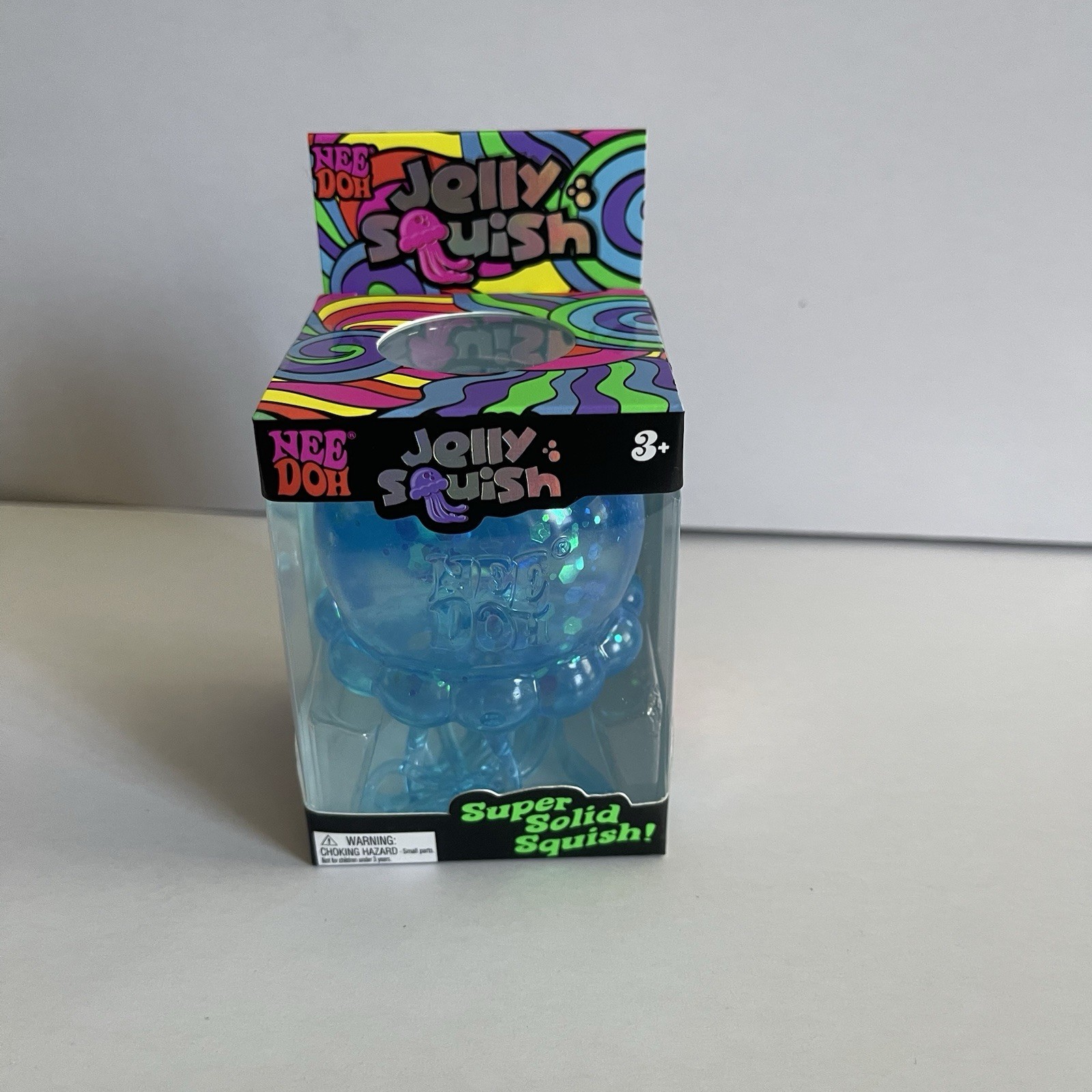 NeeDoh Jelly Squish JellyFish BLUE