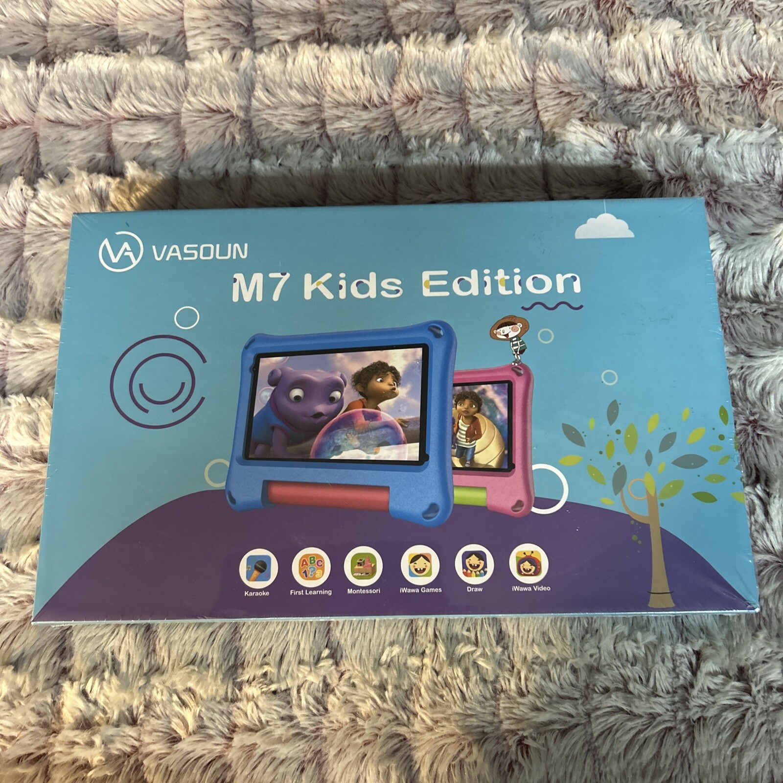 NEW VASOUN M7 Kids Edition 7” Learning Tablet Blue