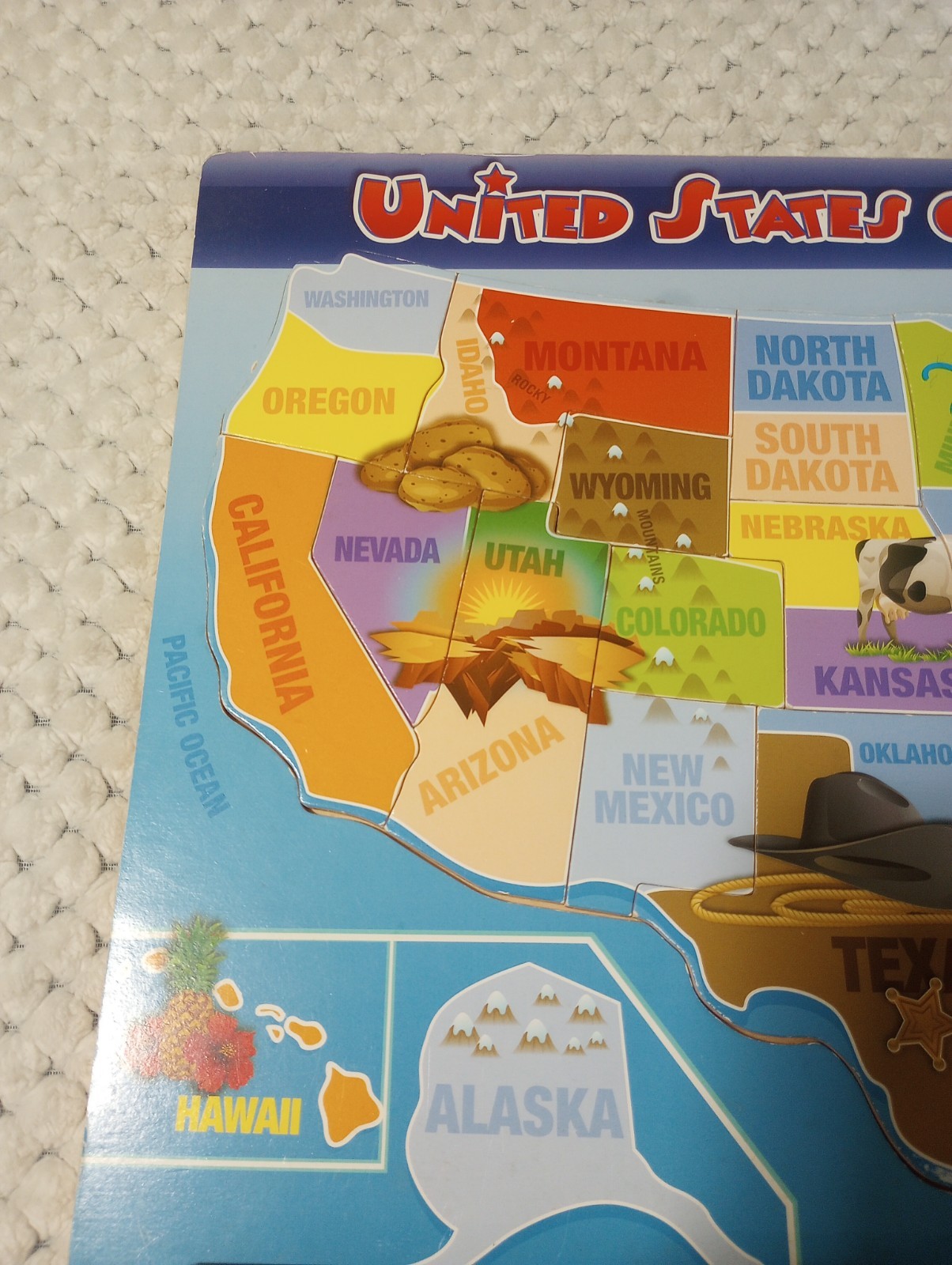 United States Of America Puzzles & P/K Flashcards (22 & 42 Pc Puzzles)