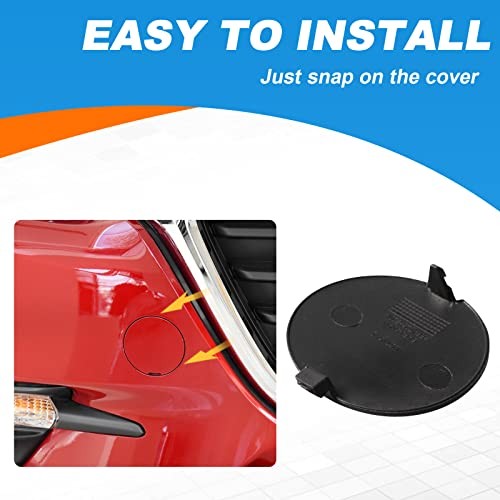 Front Bumper Tow Hook Cover Towing Eye Cap Fit for Blue right passenger side