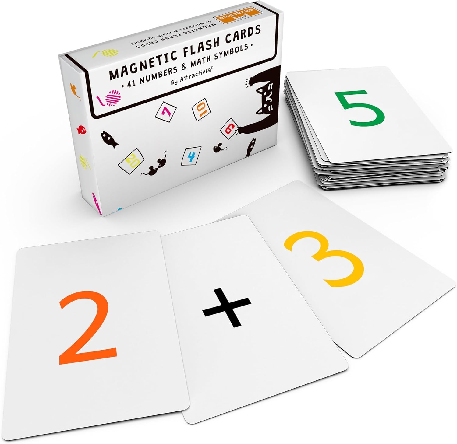 Magnetic Number Flash Cards Addition Subtraction Multiplication Division