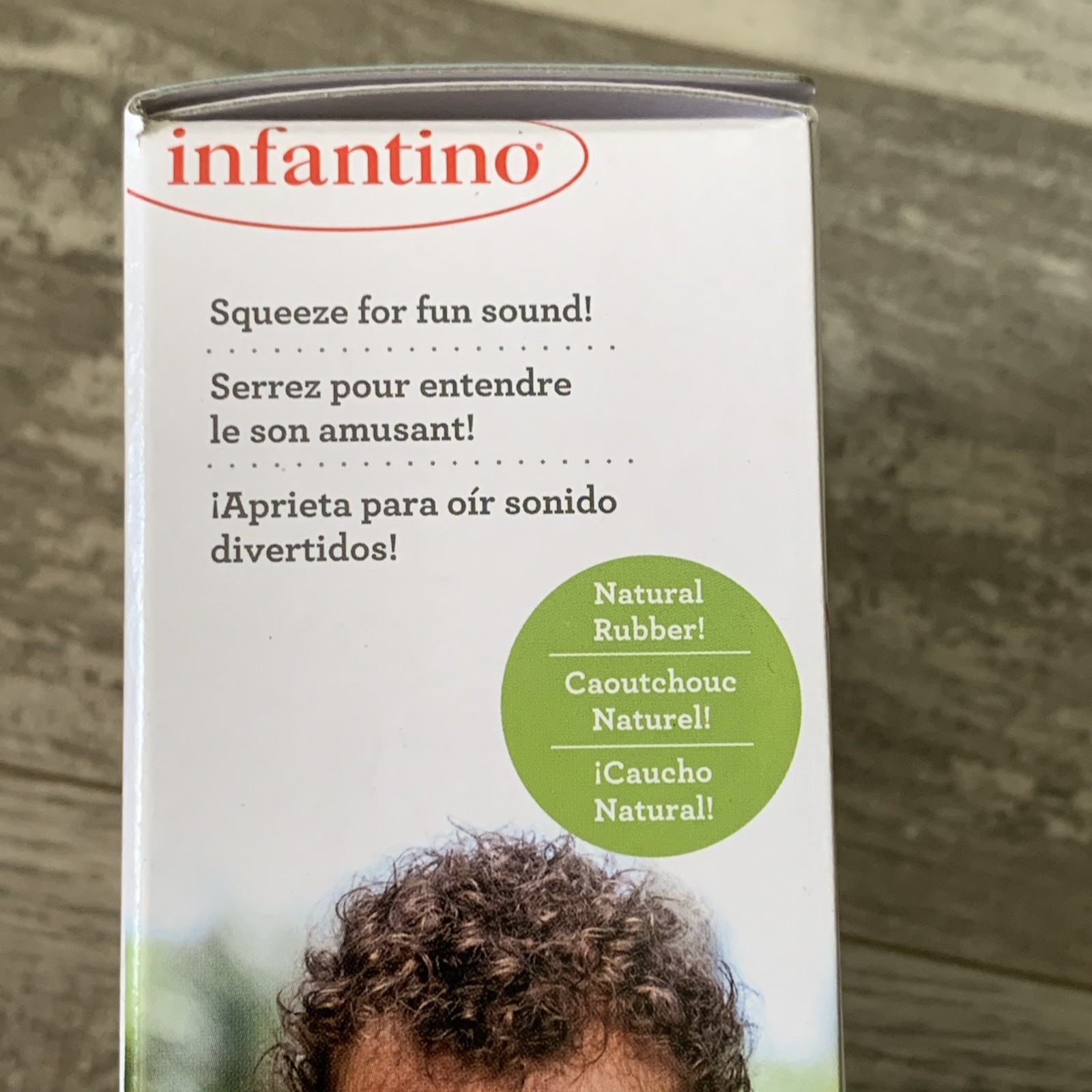 Infantino Squeeze and Teethe Cow New BPA FREE. natural Rubber Tether