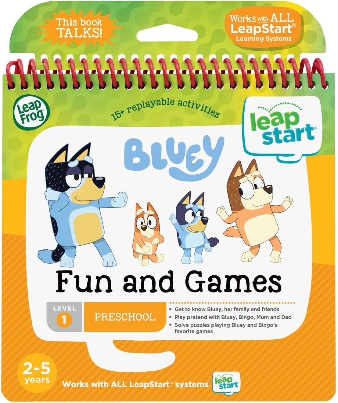 Bluey Fun and Games Activity Book – Enhance Listening & Problem Solving for Kids