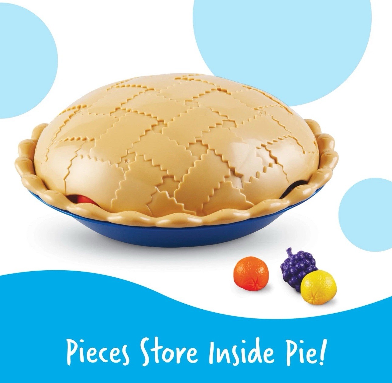 Learning Resources Super Sorting Pie, Fine Motor Toy, Play Food, Ages 3 and Up