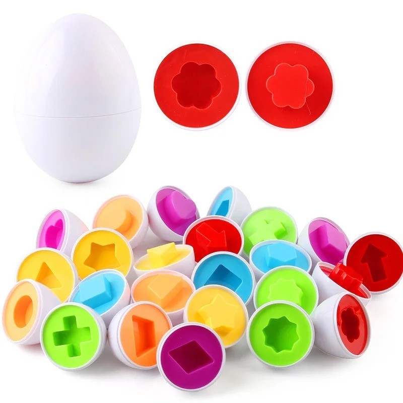 Eggs Screws 3D Puzzle Montessori Learning Education Math Toys Kids Shape Match S