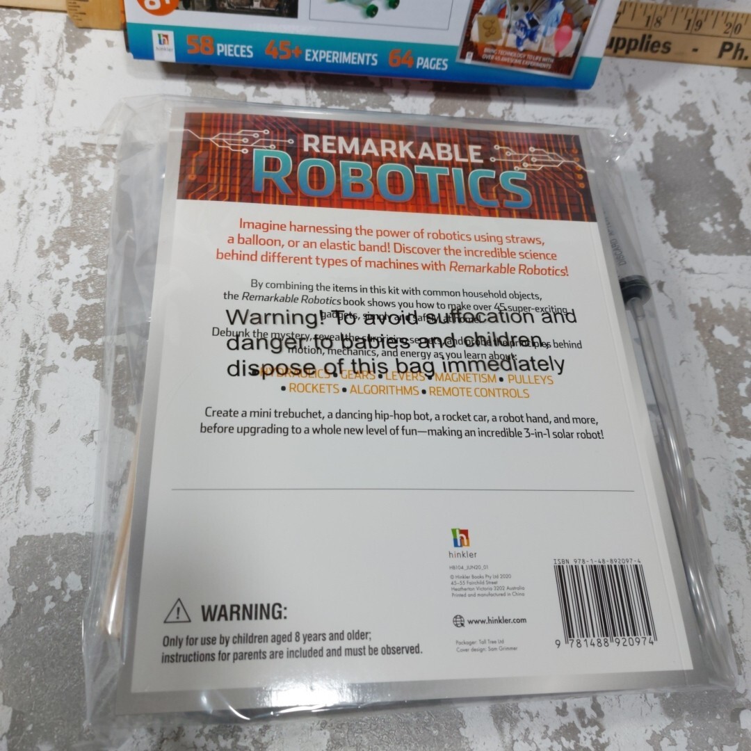 Remarkable Robotics by STEM technology book & science kit Science Technology OB