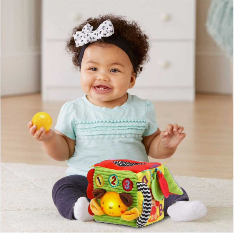 VTech Soft and Smart Sensory Cube (English Version), Multicolor