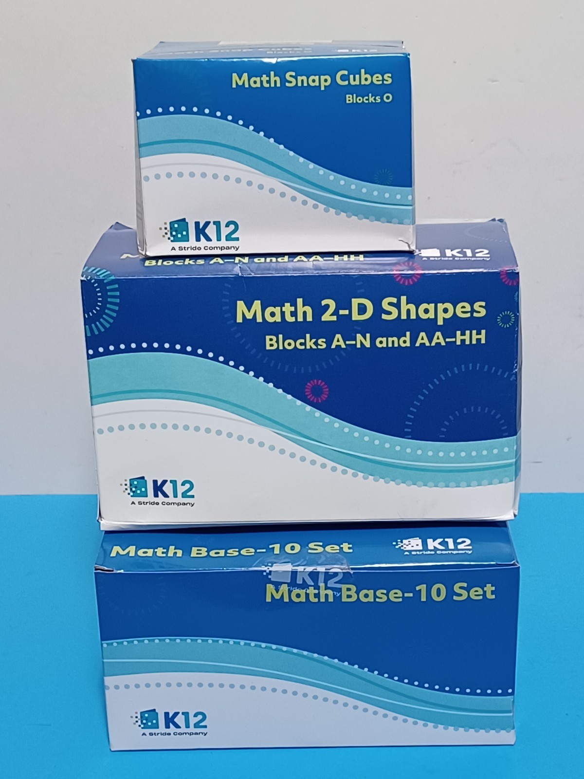 NEW▪︎Math Base- 10 Set, Math 2-D Shapes + Math Snap Cubes – Homeschool Full set