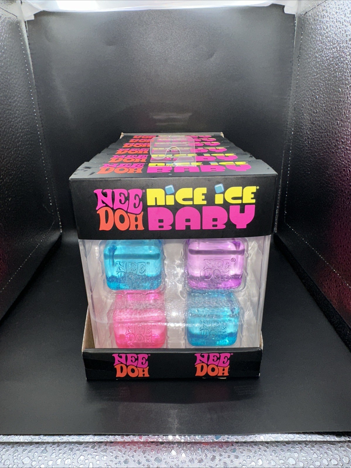 RARE TIKTOK NeeDoh Nice Ice Baby 4 pack, Set of Four Nee Doh Mini Nice Cube