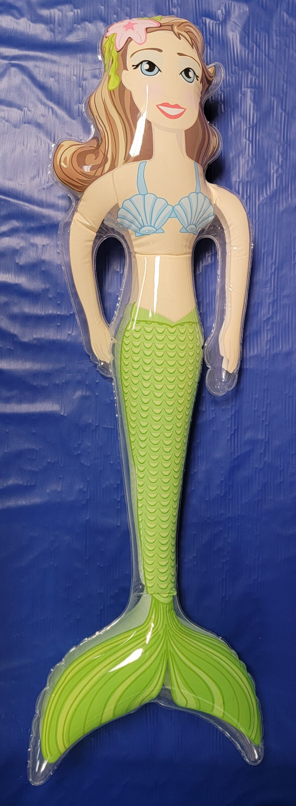 Cool Colorful Inflatable Mermaids (About 33″) 2 Pack -Blond and Brunette Mermaid