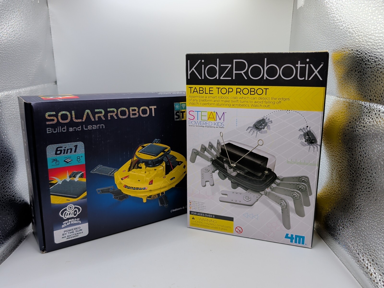 Kidz Robotix Table Top STEM Kit NEW + Solar Robot 6 In 1 STEM Kit (Open/Unused)