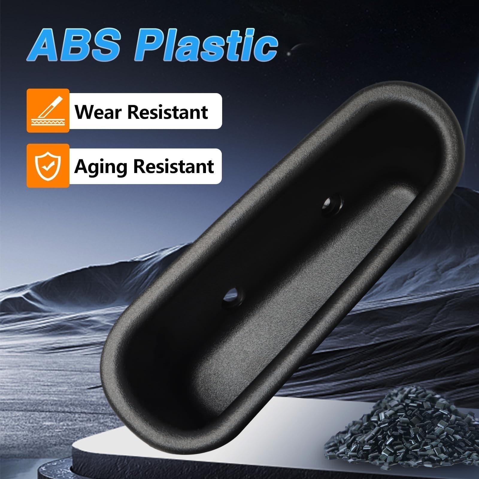 KPALAG Front Left Driver Side Door Pull Handle Cup Side, Black