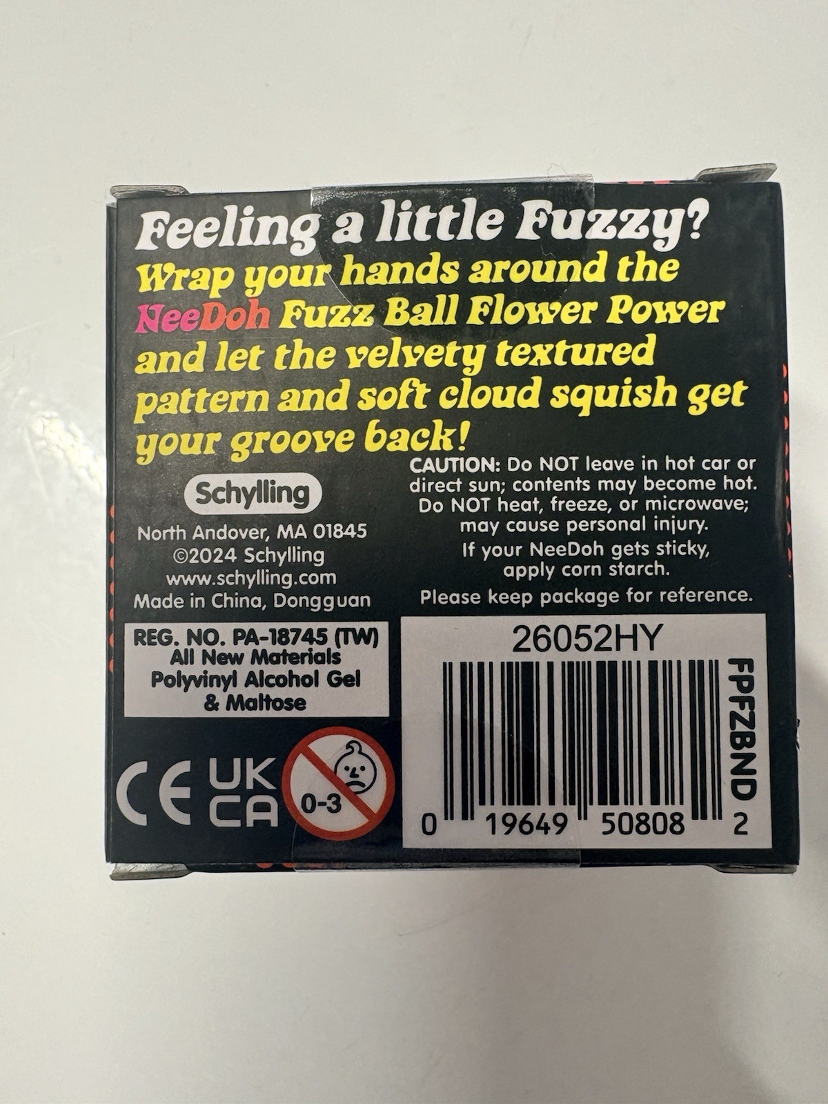 GREEN Needoh FUZZ BALL Flower Power Nee Doh Fuzzball 100% AUTHENTIC Viral TikTok
