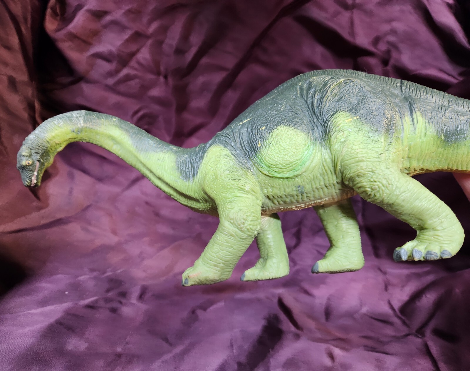 1988 Carnegie Collection Safari Ltd Apatosaurus Vintage Educational 17″ Hard PVC