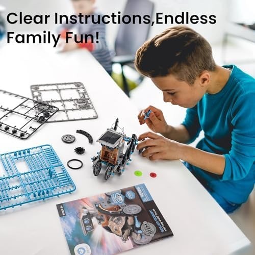 Sillbird 12-in-1 Solar Robot Building Kit STEM Gift for Boys Aged 8-13, DIY S…