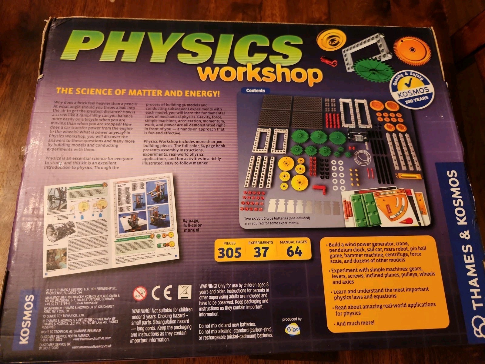NIB – Thames & Kosmos Physics Workshop & Experiment Kit w/37 building projects