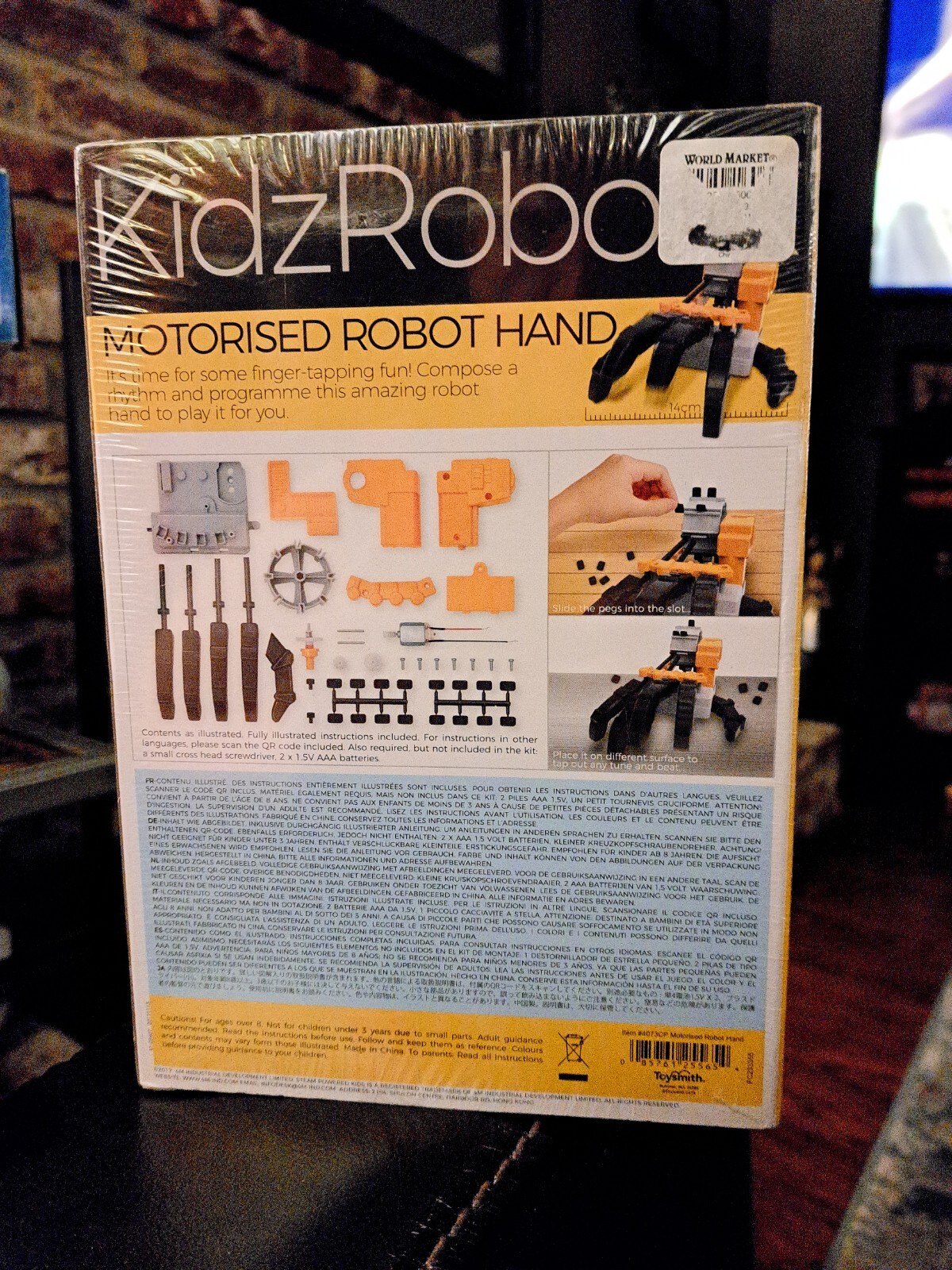 New KidzRobotix Motorized Robot Hand STEAM Powered Kids 4M Kids Building Toy