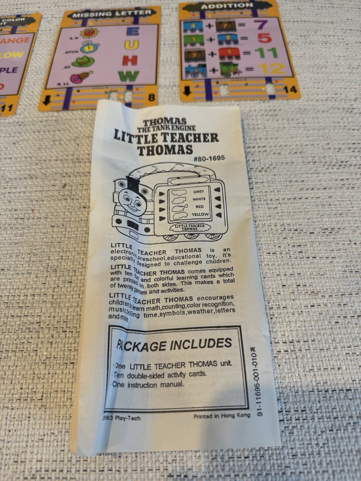 Vtg Shining Time Thomas The Tank Engine Little Teacher Thomas Learning Game 1993
